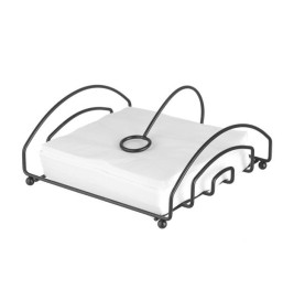 Serwetnik czarny, 155x160 mm