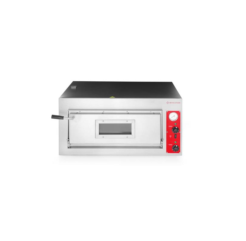 Piec do pizzy jednokomorowy - elektryczny, sterowany elektromechanicznie, Revolution, 1 komora, 400V/4200W, 910x820x(H)430mm Piec do pizzy jednokomorowy - elektryczny, sterowany elektromechanicznie, Revolution, 1 komora, 400V/4200W, 910x820x(H)430mm