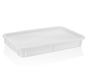 Pojemnik na ciasto do pizzy z polipropylenu  600x400x(H)105 mm